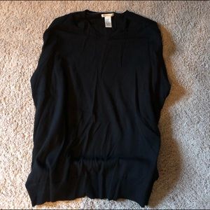 GAP merino wool black long sleeve sweater V neck